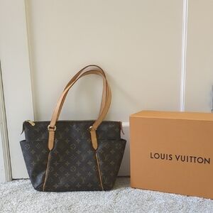 Louis Vuitton Brown Monogram Tote Bag